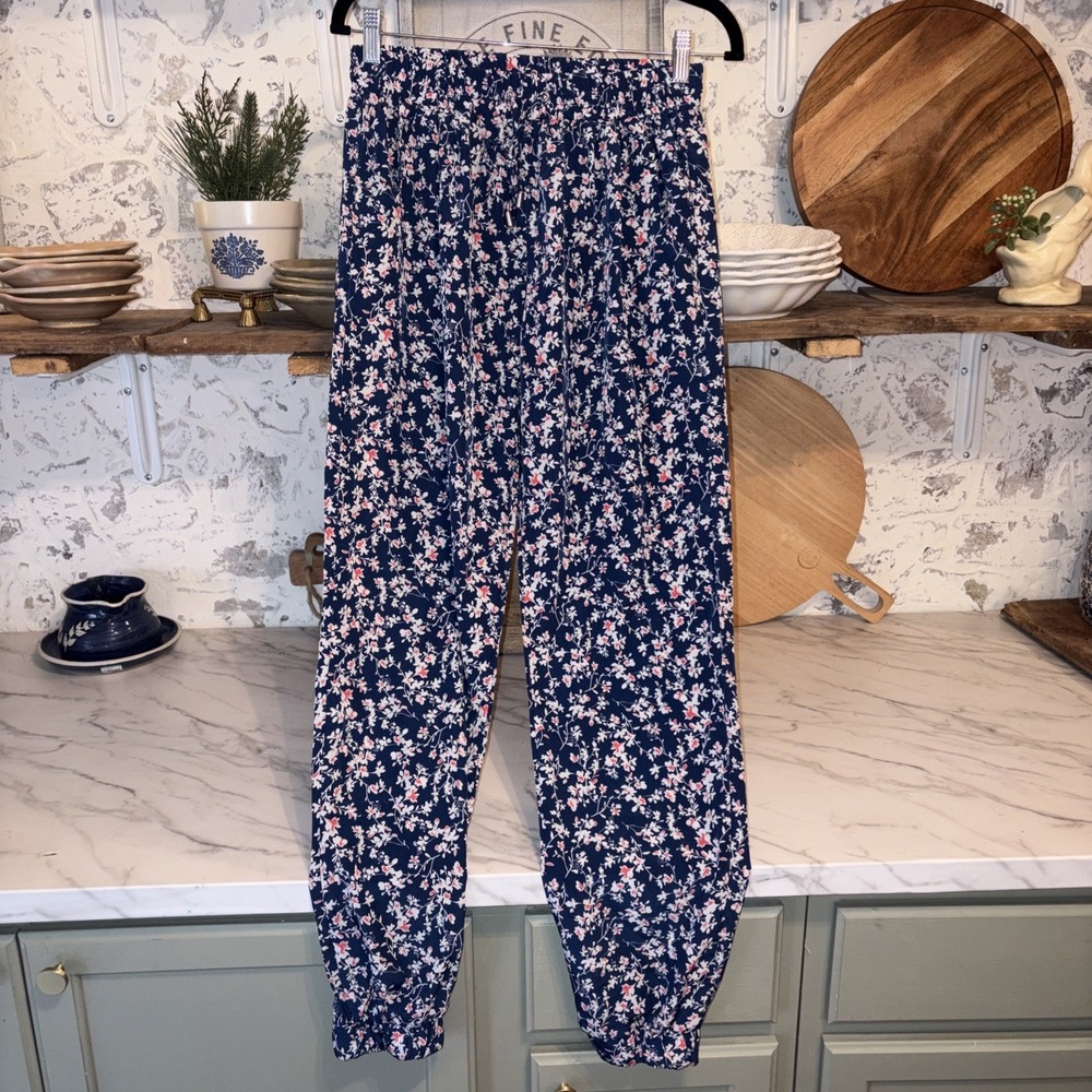Seventeen Women's M Pull On Floral Bohemian Cottage Core Floral Pants